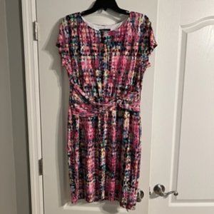 Ellen Tracy Women's Dress 12 Multi Color